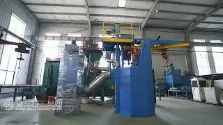 Dual-Hook Cycling & Efficient Dust Control: Double Hoist Shot Blast Machine