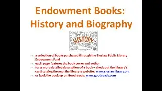 Endowment Books: History & Biography (Siuslaw Public Library)