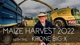 Maize Harvest 2022 at Frogmary Green Farm with the Krone BiG X - Drone footage, Cab Chat and Sound