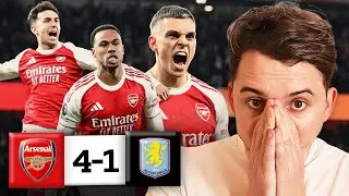 ARSENAL HUMBLE ASTON VILLA! Gabriel Best In EUROPE! Arsenal 4-1 Aston Villa