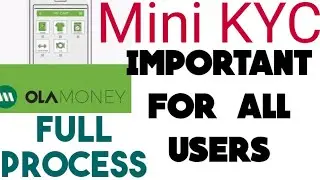 Ola money mini KYC kaise kare | How to complete Ola money mini KYC | Ola Money app | Techcredit