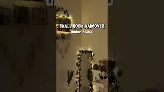 ROOM MAKEOVER ✨Under ₹500 Only😮 Sasta But Aesthetic 🌟 #shorts #youtubeshorts