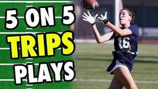 EASY 5 on 5 Trips Flag Football Plays