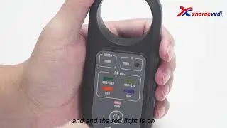 How to use Xhorse XDRT20 Remote Tester to test different key frequency