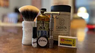 Wet Shaving: 1st Impression: Carbon Shaving CX-Ti Titanium Razor. El Cantinero by Zingari Man!