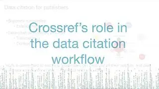 Crossref's role in supporting data citation