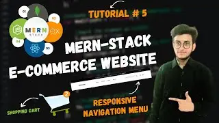 Mern Stack E-Commerce Website Tutorial #5 || Responsive Navigation Bar.