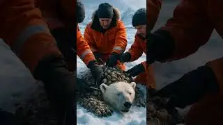 Heartbreaking Polar Bear Rescue You&rsquo;ll Ever See 💔#polarrescue  #animalrescue #arctic