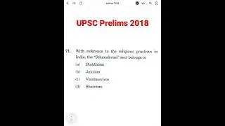 UPSC Prelims Previous Year Paper Analysis | Jainism Buddhism