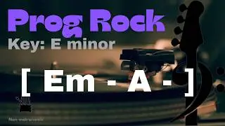 Prog Rock Style Groove Bass Backing Track in E Dorian minor | Fun Practice Track For Bass