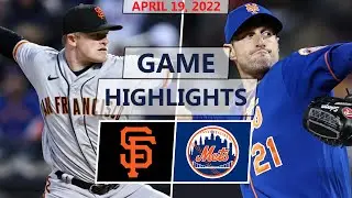 San Francisco Giants vs. New York Mets Highlights | April 19, 2022 (Webb vs. Scherzer)