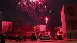 Novoroční ohňostroj Dobřany Pivnice Hájek - Hájková