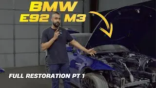 BMW E92 M3 FULL RESTORATION + Color Change & Engine Build! | Part 1 | 4K