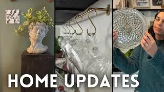 living room, kitchen, laundry room updates✨completing little projects around the house