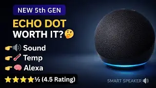 Echo Dot 5th Gen Review 🔥 Sound, Temperature Sensor & Alexa | Worth It in 2026? 🤔