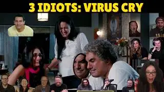 Foreigners REACT to 3 IDIOTS | Virus ki mooch kat gayi 😱😭 | Reaction Compilation Part 9