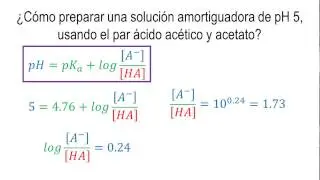 pKa y pH | Ecuaci&oacute;n de Henderson-Hasselbalch
