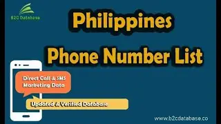 Philippines Phone Number List for Marketing | Accurate Consumer Data &ndash; B2C Database