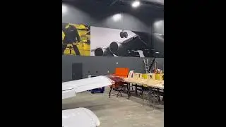 UTI Aviation wall wrap 9x65 feet in 5 hours. #vinylwrap #wallwrap #3m