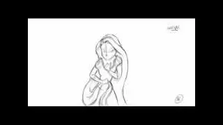 2D Rapunzel Animation - Rough Pose Test