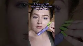 Colourpop BFF Volumizing Mascara Purple Prose Demo + Review #makeupreview #colourpop #makeup #shorts