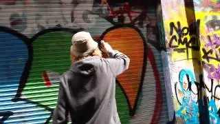 Graffiti wall Melbourne - Union Lane