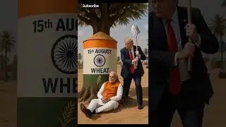 Trump&rsquo;s Wheat Attack on Modi! 🌾😂 | 15th August Funny Political Satire #shortsfeed #15thaugust #india