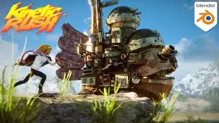Kinetic Rush Final Submission - Howl's Moving Castle | Pwnisher 3D Render Challenge