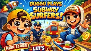 Subway Surfers Gameplay 🚆🔥 | Fun Run & High Score Challenge 😍 @duggubhaska01 #game #live