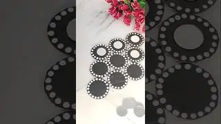DIY Wall Hanging 🌸|| Waste Material Craft Ideas #art #diy #craft #shorts #roomdecor
