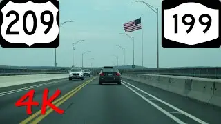 ⁴ᴷ Kingston-Rhinecliff Bridge eastbound [4K VIDEO]