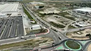 Dron sobrevolando la urbanización del Poligono de Pradillos II. Mayo 2025