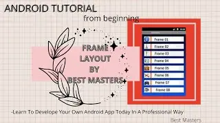 Frame Layout in android studio|Frame Layout in hindi|Frame layout by best masters