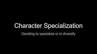Fighting Games Unedited: Character Specialization