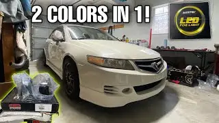 Coolest DUAL Colored Fog Lights & Innovative Motor Mounts Installed On The Tsx!
