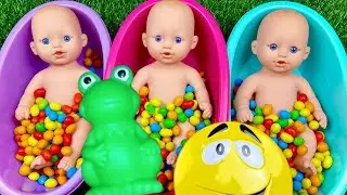 Satisfying Video | Rainbow Mixing Candy with Magic Slime Cutting Video