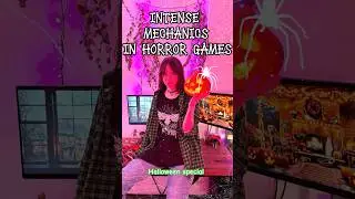 🎃THE MOST INTENSE MECHANICS IN HORROR GAMES🎃  #gaming #videogames #gamer #gamergirl #horrorgame