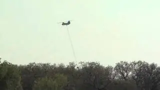 Texas Forest Service Drops Water on Brown County Camp Bowie Fire