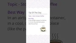 How To Store Instant Coffee