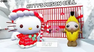 ❄️ CHRISTMAS KITTY'S BARRY'S PRISON RUN! (OBBY!) - BANANA CAT VS CHRISTMAS KITTY'S 🎁🔔🌲❄️