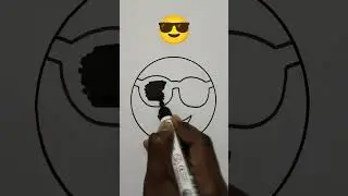 Sunglass 😎 Emoji Draw ! Wow Nice 😍