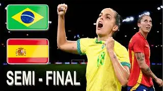 🇧🇷 Бразилия против Испании: эпический полуфинальный триллер с градом голов! ⚽🔥. Лучшие моменты !