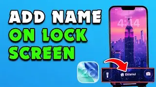 Как добавить своё имя на экран блокировки iPhone!