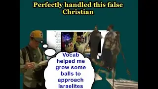 HEBREW ISRAELITES PERFECTLY HANDLES CATHOLIC CHRISTIAN WHO GREW CONFIDENCE ALL OF A SUDDEN
