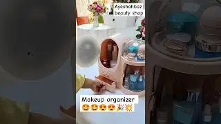 Makeup organizer mirror rotat stand #ayeshahbazbeautyshop #foryou #trending #shorts #reels #viral