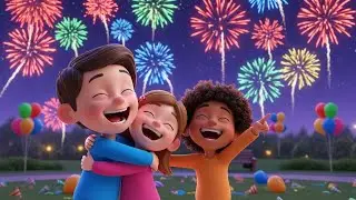 New Year Fireworks Rhyme for Kids | Celebration & Counting Song, Nursery Rhyme & Baby Songs 🎆