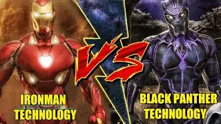 Ironman Technology vs Black panther Technology in Hindi (SUPERBATTLE)