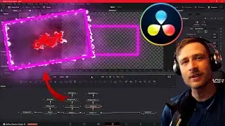 Pro Neon Sign in Davinci Resolve with Flicker!!VFX Fusion Tutorial Easy
