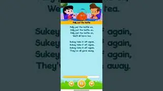 polly put the kettle on #nurseryrhymes song with lyrics #toddlersongs #kids learning Video's
