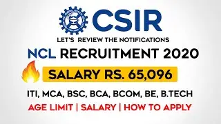 NCL Recruitment 2020 | BE/BTech/Diploma | ₹ 65,096 /- pm | No Interview |Full Review